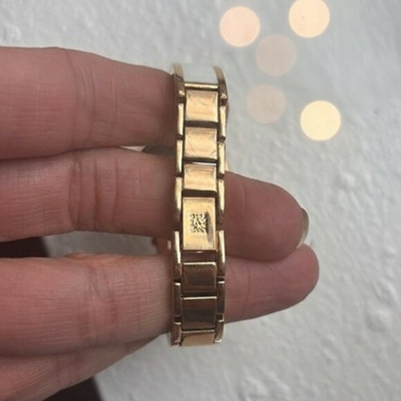 Anne Klein Diamond Dial Bangle Watch - White Accent - Picture 4 of 5